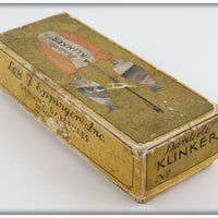 Lou J Eppinger Inc Yellow & Green Scale Dardevle Klinker Frog In Box