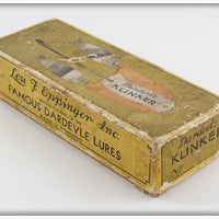 Lou J Eppinger Inc Yellow & Green Scale Dardevle Klinker Frog In Box