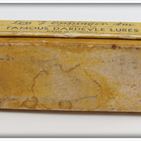 Lou J Eppinger Inc Yellow & Green Scale Dardevle Klinker Frog In Box