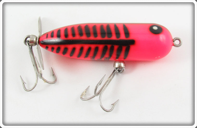 Vintage Heddon Orange Black Bone Baby Torpedo Lure 120 OBB