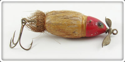Vintage Paw Paw Red Head Natural Hair Mouse Lure 64