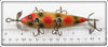 Heddon White With Red & Green Spots 00 Dowagiac Minnow
