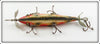 Heddon White With Red & Green Spots 00 Dowagiac Minnow