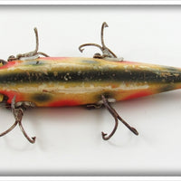 Heddon White With Red & Green Spots 00 Dowagiac Minnow