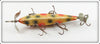 Heddon White With Red & Green Spots 00 Dowagiac Minnow
