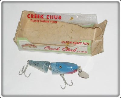 Creek Chub Blue Flash Jointed Spinning Pikie In Correct Box 9400 P BFL