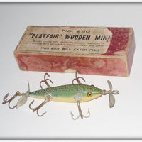 Pflueger Trade Minnow Playfair Wooden Minnow In Box