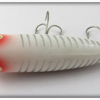 Heddon White Shore With White Belly Chugger Spook