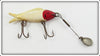 Vintage Paul Bunyan Red Head White Fly Rod Minnow Lure 1700RW