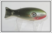 Vintage Snook Bait Co Green Mullet Weasel Lure 