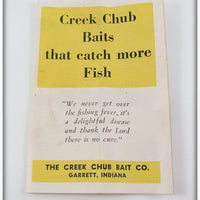 Creek Chub Baits That Catch More Fish Yellow Pocket Catalog Lure