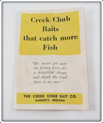 Creek Chub Baits That Catch More Fish Yellow Pocket Catalog Lure
