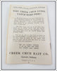 The Creek Chub Bait Co Old Fisherman Pocket Catalog