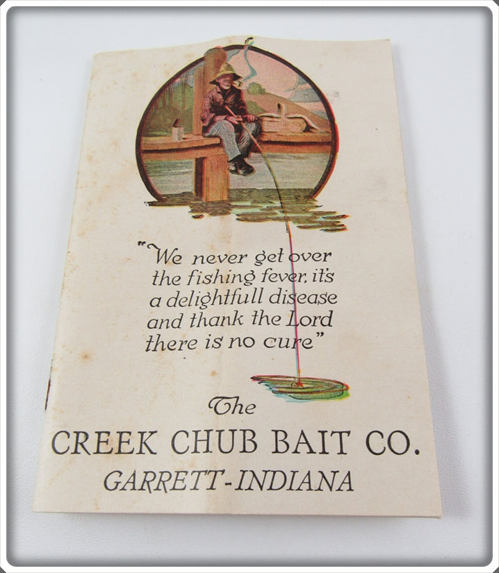 Vintage The Creek Chub Bait Co Old Fisherman Pocket Catalog