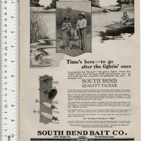 1920 South Bend Bait Co Quality Tackle Ad
