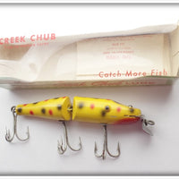 Creek Chub Yellow Spotted Jointed Pikie In Correct Box 2614 W