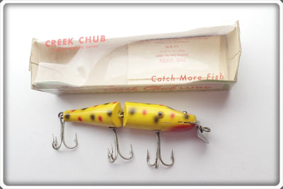 Creek Chub Yellow Spotted Jointed Pikie In Correct Box 2614 W