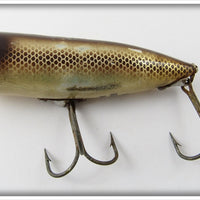 Heddon VGS Gold Chrome Brown Scales Chugger Spook