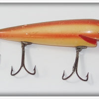 Vintage Pflueger Red And White Hole Eye Surprise Minnow Lure 3973