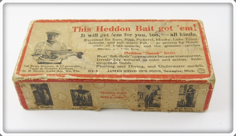 Heddon Empty Box For White Shore 740 Punkinseed