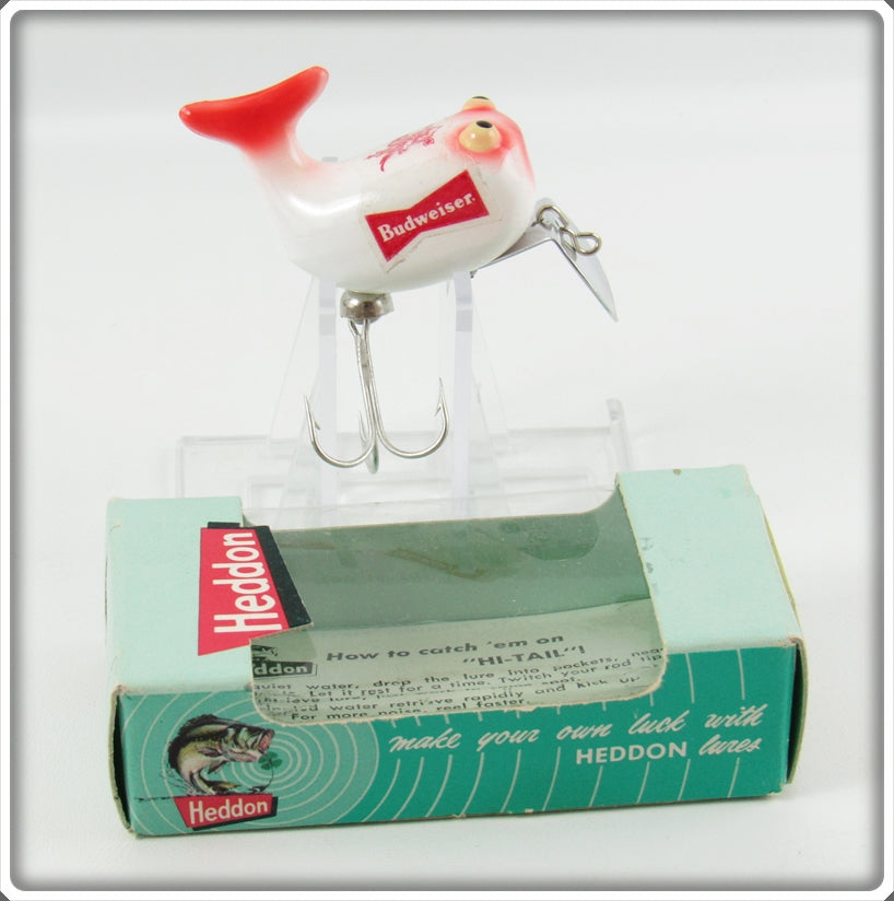 budweiser fishing lure Vintage Heddon Budweiser Hi Tail Lure In Box 305 RH Budweiser For Sale