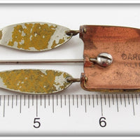 Lou J Eppinger Inc Yellow & Green Scale Dardevle Klinker Frog In Box