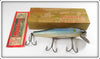 Vintage Pflueger Blue Mullet Scale Mustang Lure In Box 9509