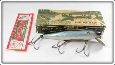 Vintage Pflueger Blue Mullet Scale Mustang Lure In Box 9509