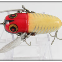 Heddon Red & White Shore Crazy Crawler In Box