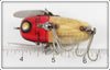Heddon Red & White Shore Crazy Crawler In Box