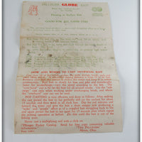 Pflueger Yellow Gold Spots Globe In Box