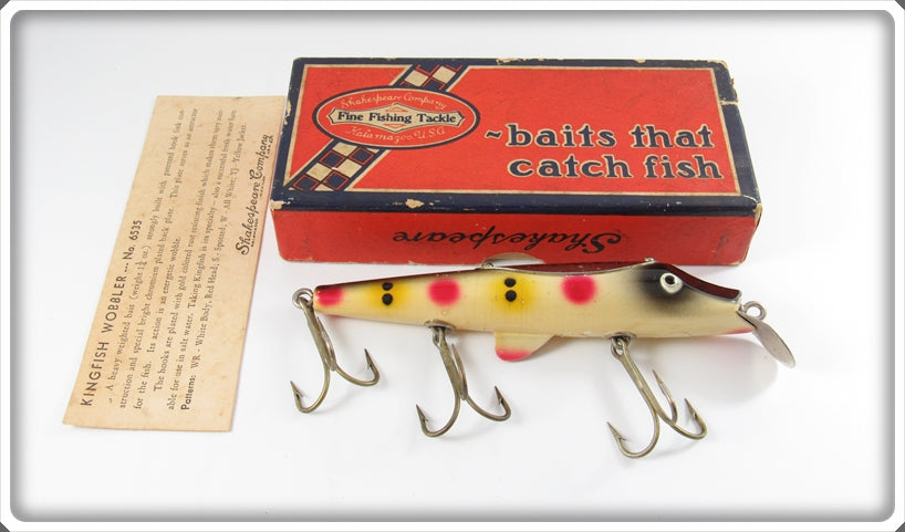 Shakespeare Strawberry Spotted Kingfish Wobbler In Box 6535 S 