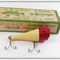 Vintage Creek Chub Red & White Plunker In Box 3202 