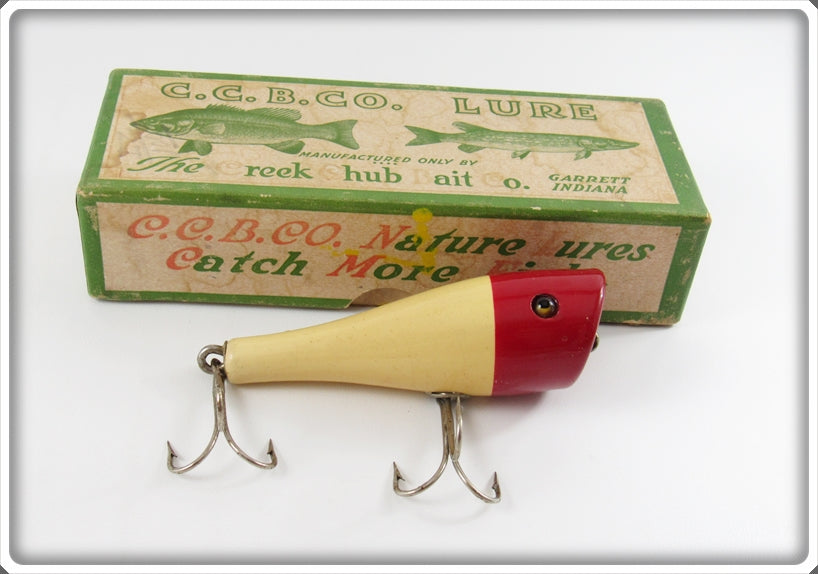 Vintage Creek Chub Red & White Plunker In Box 3202 