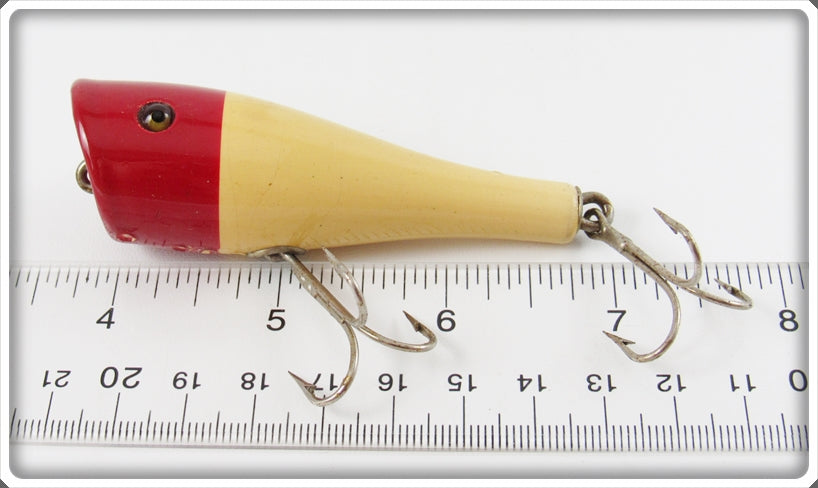 Vintage Creek Chub Red & White Plunker In Box 3202 For Sale