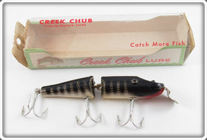 Creek Chub Black Scale Jointed Jointed Pikie Lure In Box 2633