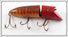 Vintage Heddon Natural Scale Red Head Zig Wag Lure 8309RRH