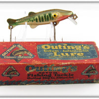 Vintage Outing Mfg Co Perch Scale Piky Getum Lure In Box