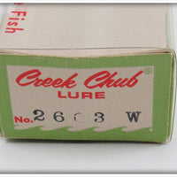 Creek Chub Silver Shiner Jointed Pikie In Box 2603