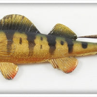 Vintage Fred Arbogast Tin Liz Walleye Lure A1