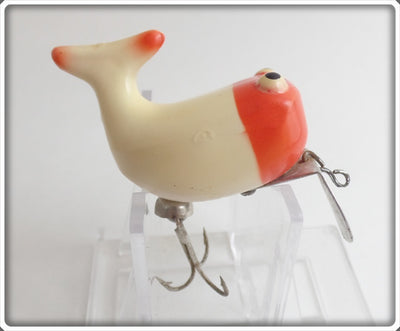 Heddon Red & White Topkick Paint Over Hi Tail Transition