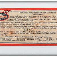 Shakespeare White Red Gold Flitters Tarpalunge In Box 6640 WRG