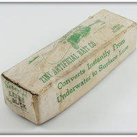 Zink Artificial Bait Co Black & White Zink Screwtail In Box