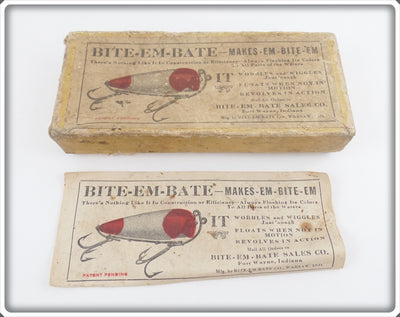 Bite Em Bate Empty Box & Paperwork For Revolving Bait