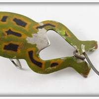 Vintage Heddon Frog Finish Spoon-y Frog Lure 3209B