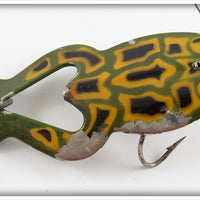 Vintage Heddon Frog Finish Spoon-y Frog Lure 3209B