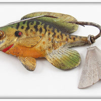 Vintage Fred Arbogast Tin Liz Three Fin Sunfish Lure