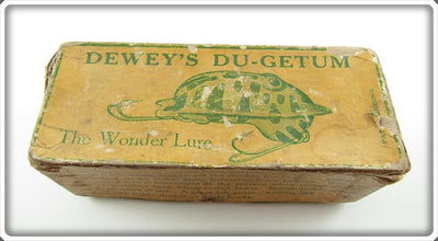 Outing Mfg Co Grass Frog White And Green Dewey's Du-Getum Lure Box 26