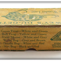 Outing Mfg Co Grass Frog White And Green Dewey's Du-Getum Lure Box 26