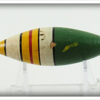 Ideal Green, White & Yellow Bobber
